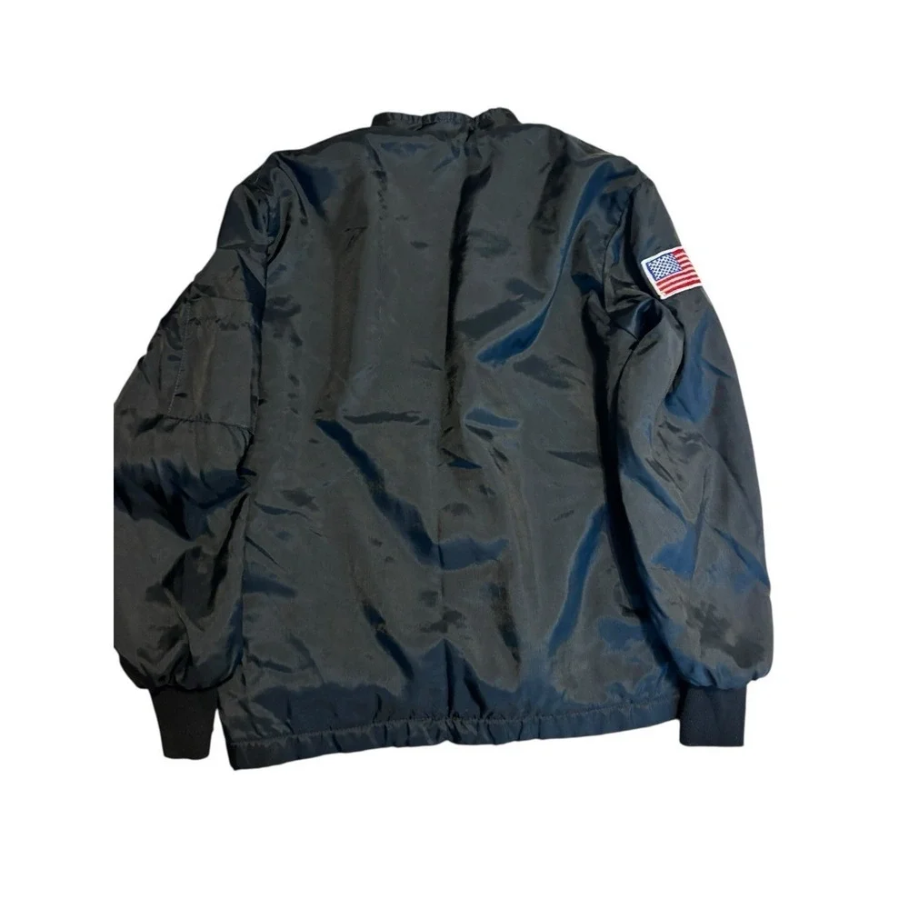 Vintage 70s‎ Sherpa Lined Racer Jacket Sportswear USA Retro Large
